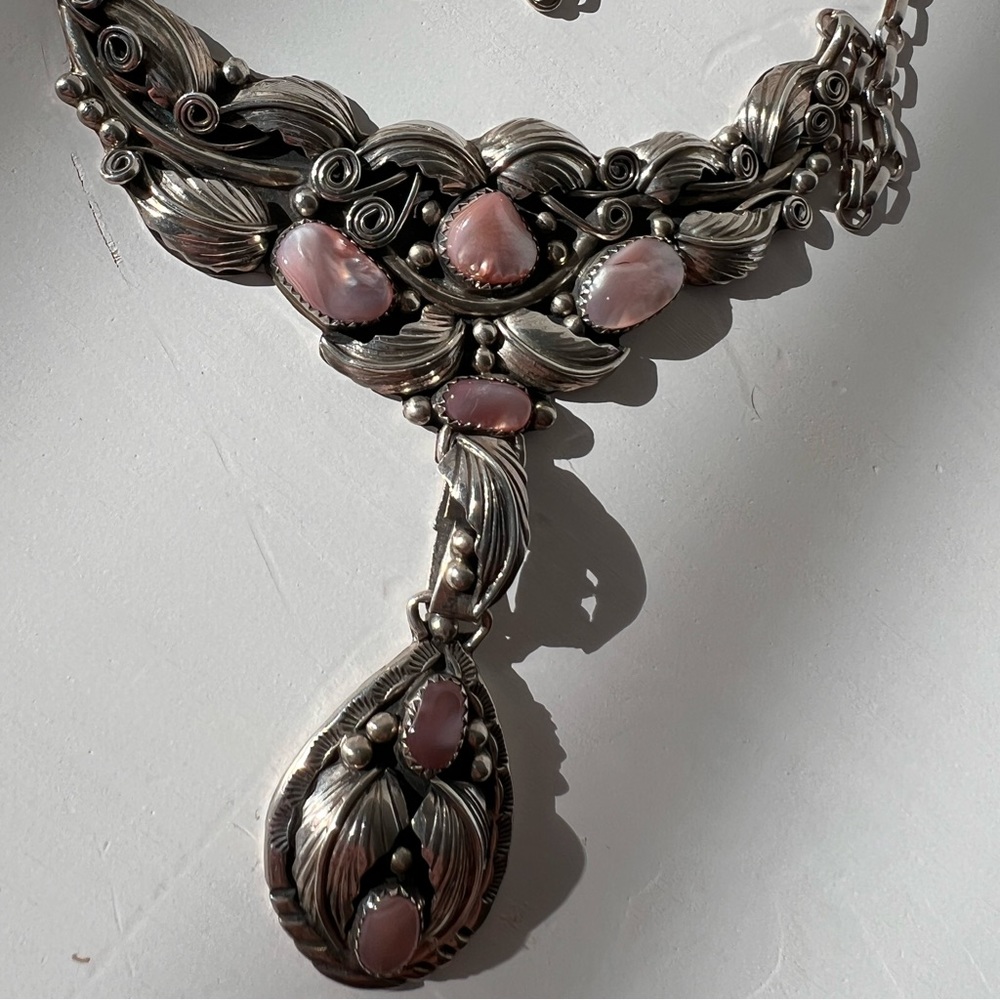 Sterling Silver Mother of Pearl Necklace